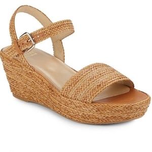 ⭐️SALE⭐️ Stuart Weitzman Wedge Raffia Sandals